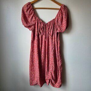 EUC LIKE NEW BP DITSY FLORAL MILKMAID STYLE SHORT DRESS SIZE LARGE